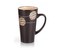 BANQUET Hrnek keramický vysoký COFFE 450 ml, tmavě hnědý