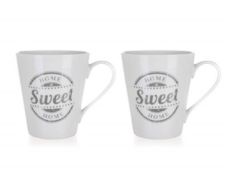 BANQUET Sada keramických hrnků SWEET HOME 330 ml, 2 ks