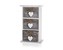 HOME DECOR Polička SOLID HEART, 3 šuplíky
