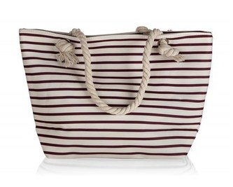 PRETTY UP Kabelka dámská PRETTY UP 33,5 x 32 x 14,5 cm, červené pruhy