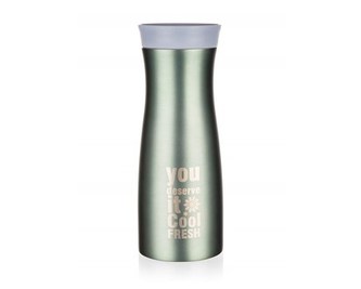 BANQUET Hrnek cestovní METALLIC 380 ml, zelený