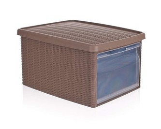 Box multifunkční RATTAN 15 l, světle hnědý