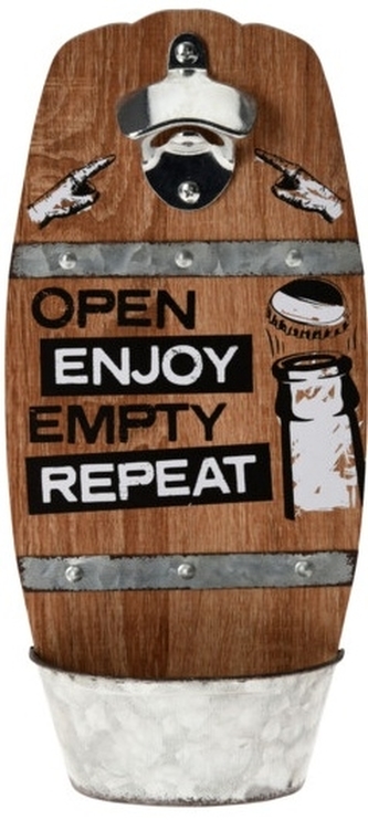 Otvírák lahví OPEN ENJOY EMPTY REPEAT 32x15x6,7 cm