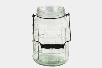 Skleněná lucerna Nasir 23,5x15,5 cm