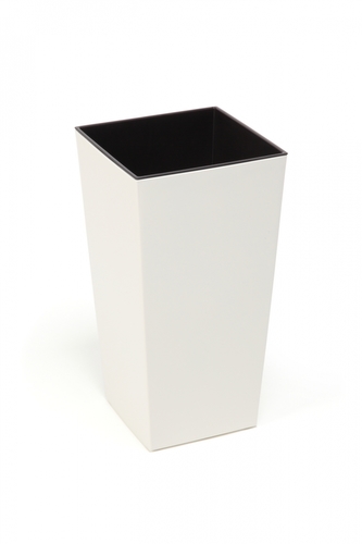 Plastový květináč Finezia 350x350 mm, krémový