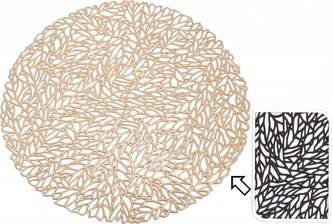Černé prostírání 35 cm