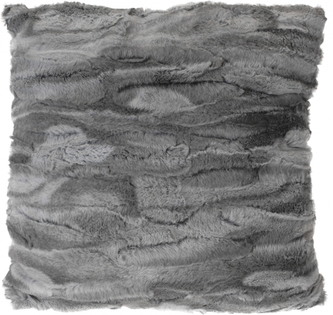 Chlupatý polštář šedý 45x45 cm