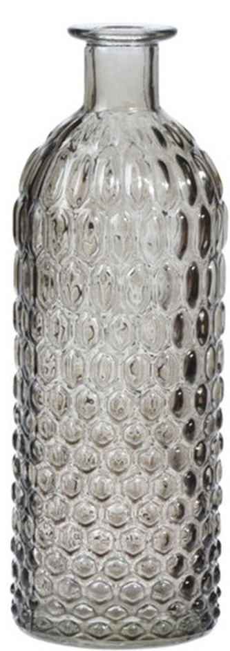 Skleněná váza fialová průhledná 20,5x7 cm