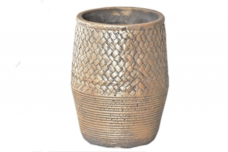 Květináč/váza Gold 15x10,5 cm