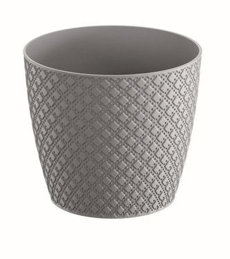Plastový květináč Orient 21,8 cm, šedý kámen