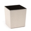 Plastový květináč Juka vroubek ECO 250x250 mm, bílý