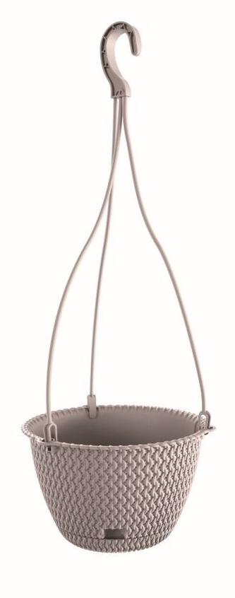 Závěsný květináč Splofy Round W mocca 27 cm