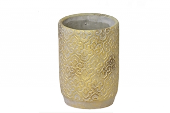 Květináč/váza Gold rustik 21x14,5 cm