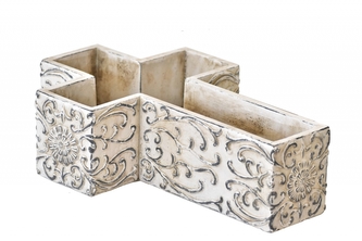 Cementový kříž Ornament 11x26x40 cm