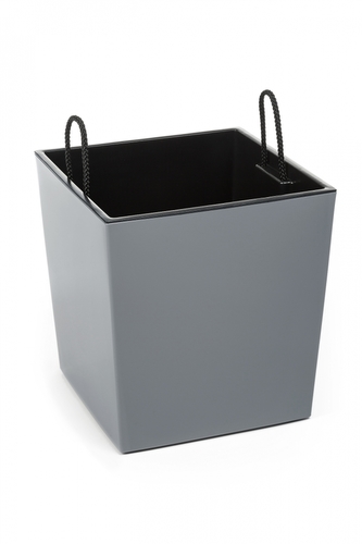 Plastový květináč Juka 400x400 mm, šedý