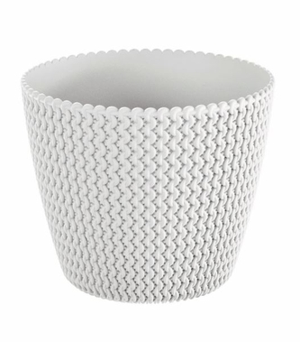 Květináč Splofy 21,8 cm bílý