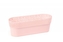 Plastový květináč krajka Rosa, oválný 300x117 mm, pudrová