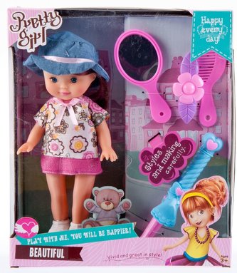 Panenka 25 cm + příslušenství MEGA CREATIVE 462628