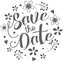 Dřevěné razítko Aladine velikost F - save the date