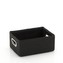 KELA Koš RIMOSSA 31x23x14cm, plast černý, kovový úchyt KL-21851