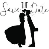 Dřevěné razítko Aladine velikost F - save the date, náš den