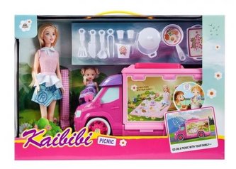 Pikniková souprava s karavanem a panenkami MEGA CREATIVE 440982