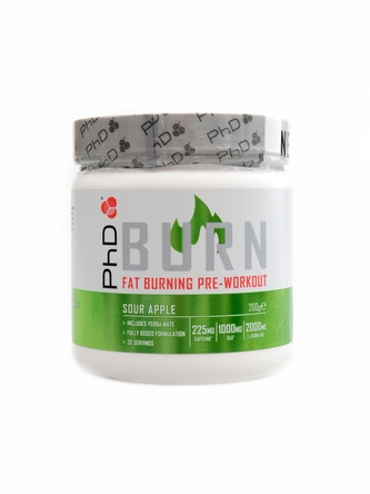 PhD nutrition - Burn Pre-Workout 200g - sour apple