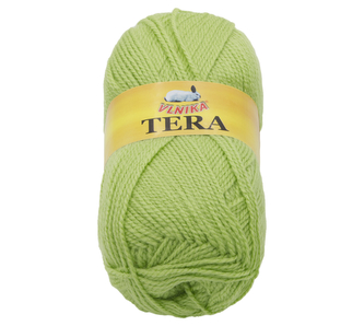 Příze TERA - hráškově zelená - 100g / 310 m Příze TERA - hráškově zelená - 100g / 310 m