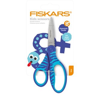 Nůžky "Softgrip", modrá, dětské, 15 cm, FISKARS