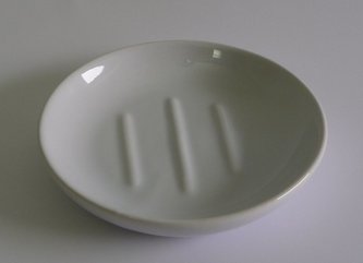 Mýdlenka kulatá d10,5cm bílá keramika