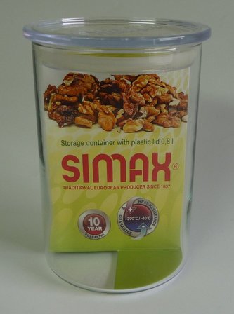 Zásobnice 0,8l Simax d96x145mm skleněná