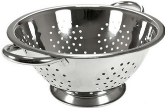 Cedník d24cm/v.10cm nerez stojící 2 ucha