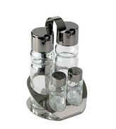 Dochucovací sada slánka+pepřenka 4-dílná stojánek