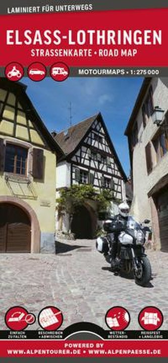 MoTourMaps Elsass & Lothringen 1:275.000