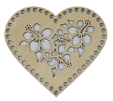 Dno - víko překližkové - přírodní - 20x18cm / otvory 8mm