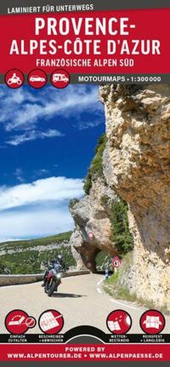 MoTourMaps Provence-Alpes-Côte d'Azur 1:300.000