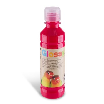 Lesklá akrylová barva PRIMO 250ml, červená