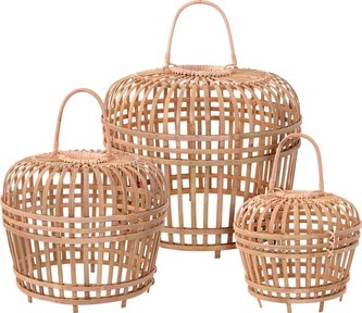 Stínidlo na lampu bambus HOMESTYLING 46 cm
