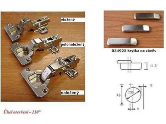 závěs nábytkový GS-C vložený (10ks)