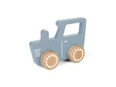 Traktor dřevěný Blue