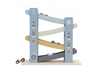 Závodní dráha dřevěná Blue Cars