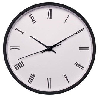 Nástěnné hodiny EASY bílá/černá  O 25,5 cm Mybesthome