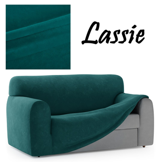 Napínací potah na dvojkřeslo z mikrovlákna LASSIE II. tyrkysová, 135-175 cm Mybesthome