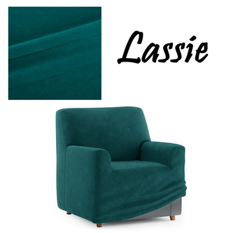 Napínací potah na křeslo z mikrovlákna LASSIE I. tyrkysová, 75-115 cm Mybesthome