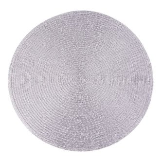 Prostírání kulaté MELANIE stříbrná/lila O 38 cm Mybesthome