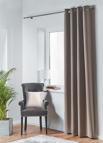 Dekorační závěs zatemňující BLACKOUT s kroužky 140x260 cm, taupe (cena za 1 kus) MyBestHome