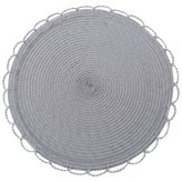 Prostírání kulaté TÝNKA tmavě šedá O 38 cm Mybesthome