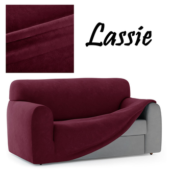 Napínací potah na trojkřeslo z mikrovlákna LASSIE III. vínová, 180-225 cm Mybesthome Napínací potah na trojkřeslo z mikrovlákna LASSIE III. vínová, 180-225 cm Mybesthome