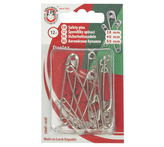 Špendlík spínací - stříbrný - zlatý - mix 28mm, 40mm, 50mm