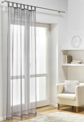 Dekorační záclona s poutky DIANA šedá 140x260 cm (cena za 1 kus) MyBestHome